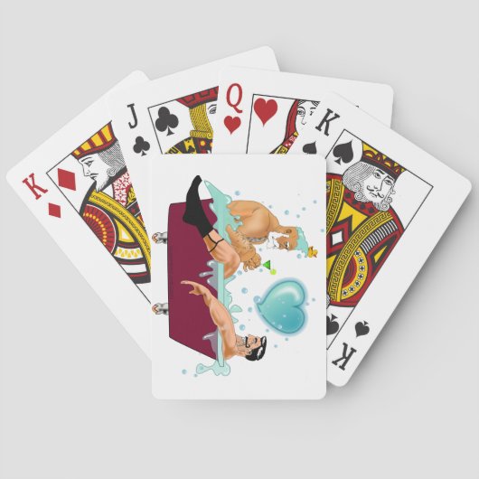 SlipperyJoe's twee homoseksuele mannen houden van  Pokerkaarten (Achterkant)
