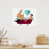 SlipperyJoe's twee homoseksuele mannen houden van  Poster (Keuken)