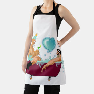 SlipperyJoe's twee homoseksuele mannen houden van  Schort