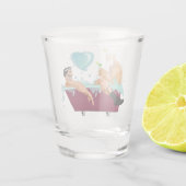 SlipperyJoe's twee homoseksuele mannen houden van  Shot Glas (Achterkant)