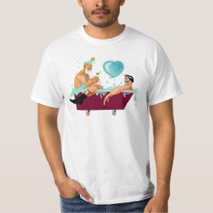 SlipperyJoe's twee homoseksuele mannen houden van T-shirt
