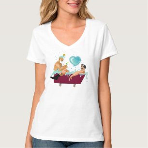 SlipperyJoe's twee homoseksuele mannen houden van T-shirt