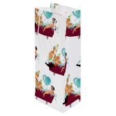 SlipperyJoe's twee homoseksuele mannen houden van  Wijn Cadeautas (Achterkant Gekanteld)