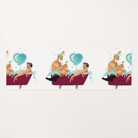 SlipperyJoe's twee homoseksuele mannen houden van  Yogamat (Voorkant (horizontaal))