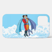Slipperyjoe's twee superhelden kussen karakters f Case-Mate iPhone case (Achterkant (horizontaal))