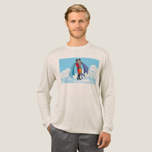 Slipperyjoe's twee superhelden kussen karakters f Tri-Blend shirt