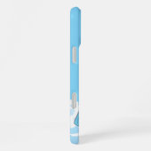 SlipperyJoe's twee superhelden zoenen vliegende au iPhone Hoesje (Rechterkant)