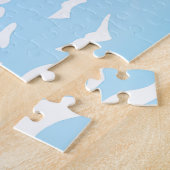 SlipperyJoe's twee superhelden zoenen vliegende au Legpuzzel (Zijkant)