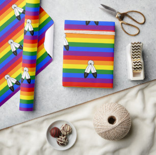 SlipperyJoe's two-spirit trots trots trots vlag In Cadeaupapier