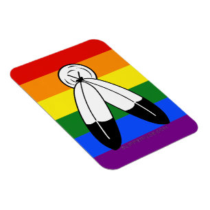 SlipperyJoe's two-spirit trots trots trots vlag In Magneet