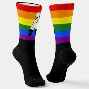 SlipperyJoe's two-spirit trots trots trots vlag In Sokken