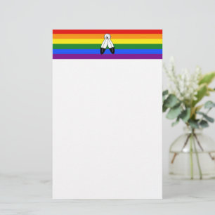 SlipperyJoe's two-spirit trotsky-vlag Inheemse sym Briefpapier