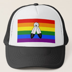 SlipperyJoe's two-spirit trotsky-vlag Inheemse sym Trucker Pet