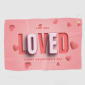 SlipperyJoe's Valentine's Day gifts romantic tone  Golfhanddoek (Horizontaal)