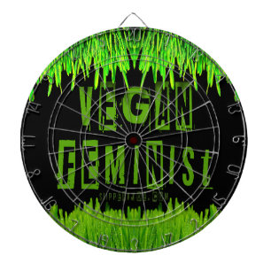 SlipperyJoe's veganistische feministische aandacht Dartbord