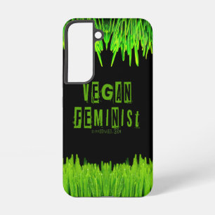 SlipperyJoe's veganistische feministische aandacht Samsung Galaxy Hoesje