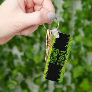 SlipperyJoe's veganistische feministische aandacht Sleutelhanger