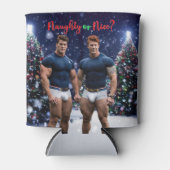 SlipperyJoe's versierde besneeuwde kerstboom Blikjeskoeler (Voorkant)