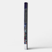 SlipperyJoe's versierde besneeuwde kerstboom Case-Mate iPhone Case (Achterkant / Links)