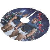 SlipperyJoe's versierde besneeuwde kerstboom Kerstboom Rok (Gekanteld)