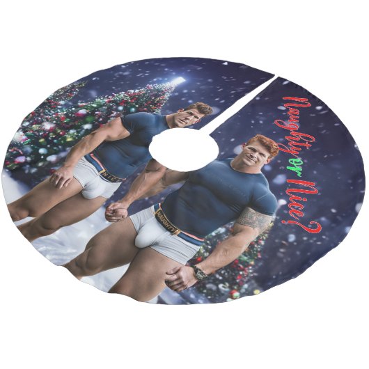 SlipperyJoe's versierde besneeuwde kerstboom Kerstboom Rok (Gekanteld)