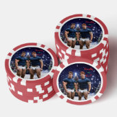 SlipperyJoe's versierde besneeuwde kerstboom Poker Chips (Opstapeling)