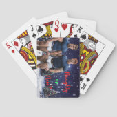 SlipperyJoe's versierde besneeuwde kerstboom Pokerkaarten (Achterkant)