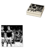 SlipperyJoe's versierde besneeuwde kerstboom Rubberstempel (Gestempeld)