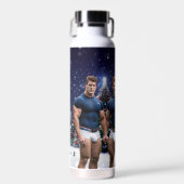 SlipperyJoe's versierde besneeuwde kerstboom Waterfles (Voorkant)