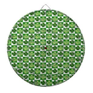 SlipperyJoe's vierbladige klaver op St. Patrick's Dartbord