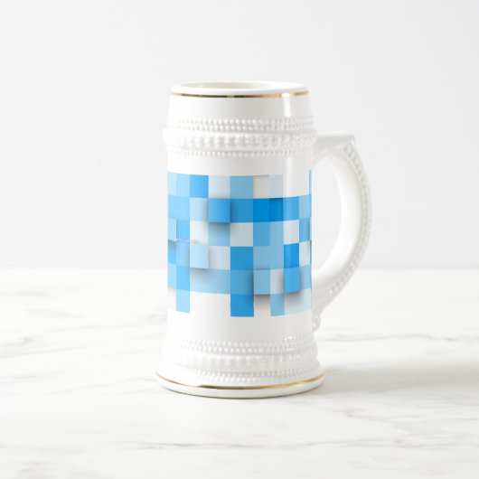 SlipperyJoe's vierkanten maken kunst mozaïek moder Bierpul (Voorkant rechts)