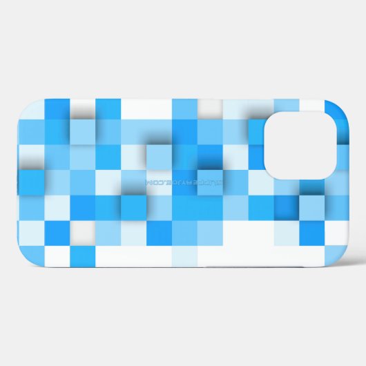 SlipperyJoe's vierkanten maken kunst mozaïek moder Case-Mate iPhone Case (Achterkant (horizontaal))