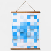 SlipperyJoe's vierkanten maken kunst mozaïek moder Hangend Wandkleed (Voorkant)