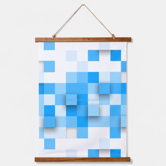 SlipperyJoe's vierkanten maken kunst mozaïek moder Hangend Wandkleed (Voorkant)