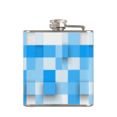 SlipperyJoe's vierkanten maken kunst mozaïek moder Heupfles (Achterkant)