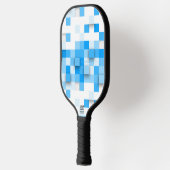 SlipperyJoe's vierkanten maken kunst mozaïek moder Pickleball Paddle (Links)