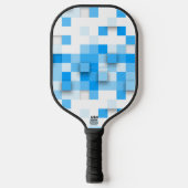 SlipperyJoe's vierkanten maken kunst mozaïek moder Pickleball Paddle (Voorkant)