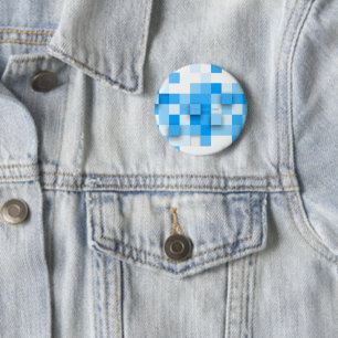 SlipperyJoe's vierkanten maken kunst mozaïek moder Ronde Button 5,7 Cm