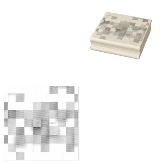 SlipperyJoe's vierkanten maken kunst mozaïek moder Rubberstempel (Gestempeld)