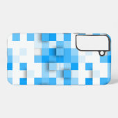 SlipperyJoe's vierkanten maken kunst mozaïek moder Samsung Galaxy Hoesje (Achterkant horizontaal)