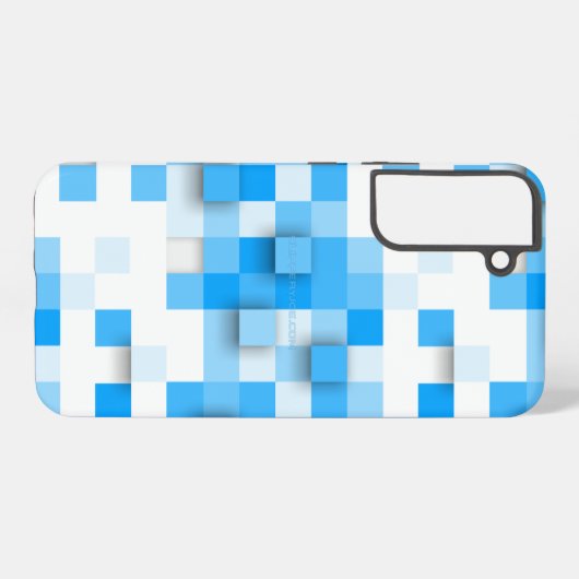 SlipperyJoe's vierkanten maken kunst mozaïek moder Samsung Galaxy Hoesje (Achterkant horizontaal)