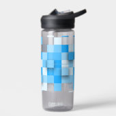 SlipperyJoe's vierkanten maken kunst mozaïek moder Waterfles (Links)