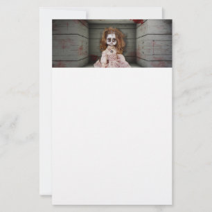 SlipperyJoe's vintage angstaanjagende porseleinen Briefpapier