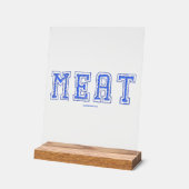 SlipperyJoe's vlees levendige grote vetblauwe lett Acryl Bord (Hoek)