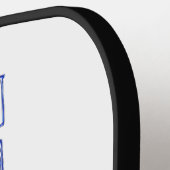 SlipperyJoe's vlees levendige grote vetblauwe lett Pickleball Paddle (Links Detail)