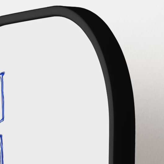 SlipperyJoe's vlees levendige grote vetblauwe lett Pickleball Paddle (Links Detail)