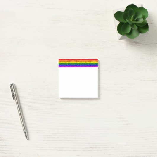 SlipperyJoe's vloeibare glans trots vlag rood oran Post-it® Notes (Kantoor)