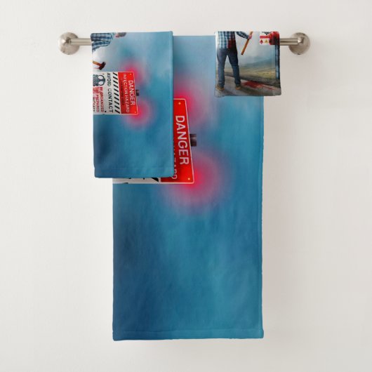 SlipperyJoe's vrolijke Halloween gloeiende ogen zo Bad Handdoek (Insitu)