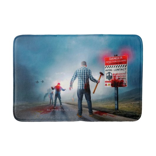 SlipperyJoe's vrolijke Halloween gloeiende ogen zo Badmat (Voorkant)