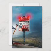 SlipperyJoe's vrolijke Halloween gloeiende ogen zo Feestdagenkaart (Achterkant)